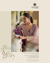 PREMIUM REAL GEROGETTE HEAVY LOOK EMBROIDERED TOP SUIT